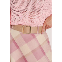 Spódnica midi w pastelową kratę | Hurtownia online italiamoda.pl