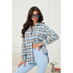 Koszula w kratę o luźnym kroju
