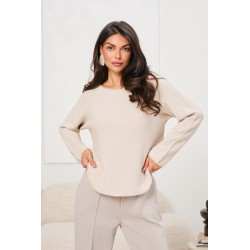 Sweter z przeszyciami na rękawach | Hurtownia odzieży damskiej online