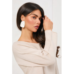 Sweter z przeszyciami na rękawach | Hurtownia odzieży damskiej online