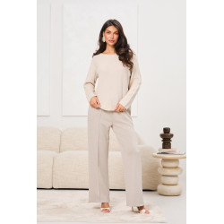 Sweter z przeszyciami na rękawach | Hurtownia odzieży damskiej online