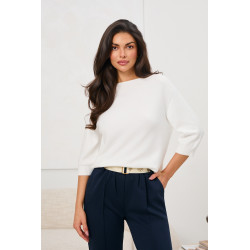 Sweter dzianinowy z rękawami 3/4