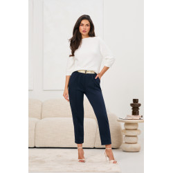 Sweter dzianinowy z rękawem 3/4 | Hurtownia odzieży online