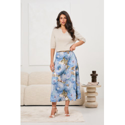 Sweter z kołnierzykiem polo i rękawem 3/4 | Hurt odzieży włoskiej online