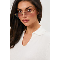 Sweter z kołnierzykiem polo i rękawem 3/4 | Hurt odzieży włoskiej online