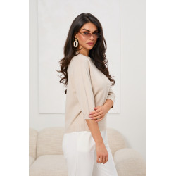 Sweter dzianinowy z rękawami 3/4