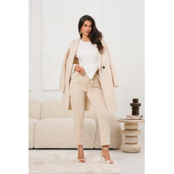 Płaszcz z tkaniny typu boucle z kieszeniami | Hurtownia odzieży z Włoch