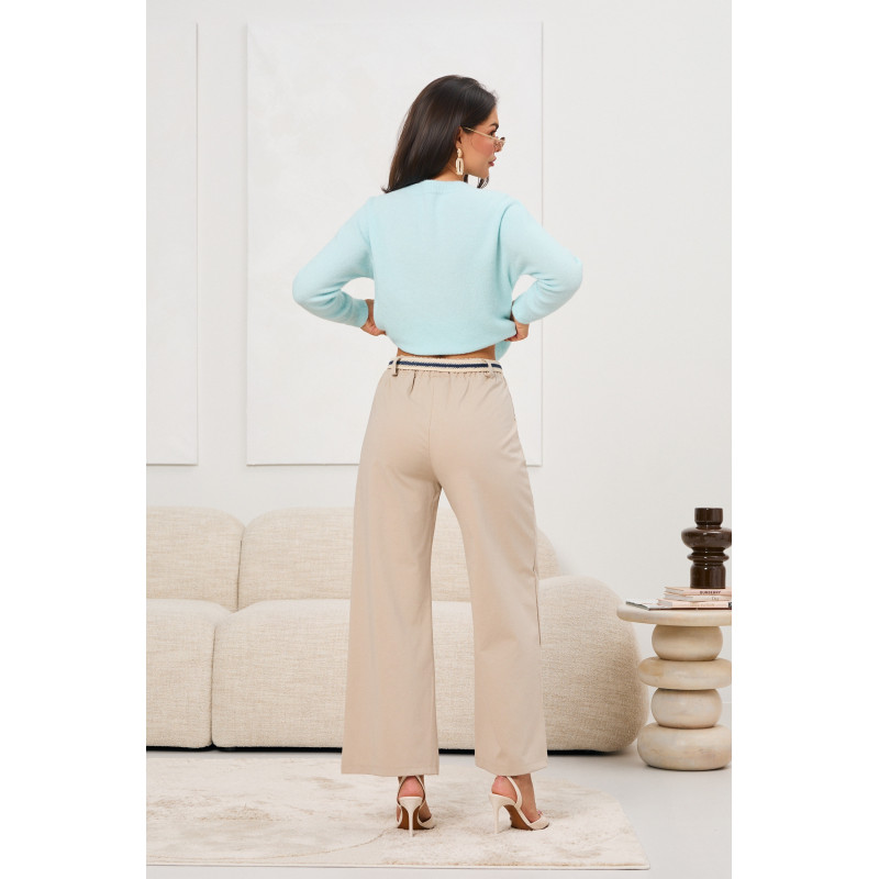 Spodnie wide leg z paskiem | Sprzedaż hurtowa dla butików