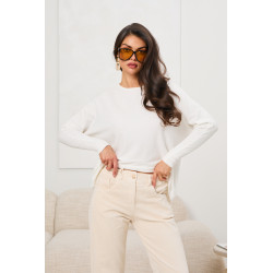 Sweter oversize z guzikami na plecach | Hurtownia odzieży damskiej z Włoch