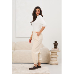 Sztruksowe spodnie typu jogger | Hurt odzieży damskiej online