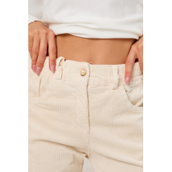 Spodnie sztruksowe z prostą nogawką | Hurtownia odzieży online na sztuki