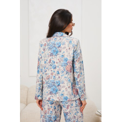 Elegancka marynarka w pastelowy kwiatowy wzór | Hurtownia odzieży damskiej z Włoch