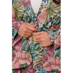 Marynarka żakardowa w kwiatowy wzór | Hurtownia odzieży damskiej na sztuki