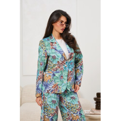 Marynarka żakardowa w kwiaty | Hurt odzieży damskiej z Włoch
