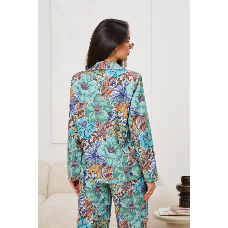 Marynarka żakardowa w kwiaty | Hurt odzieży damskiej z Włoch