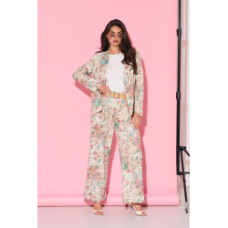 Marynarka w pastelowy wzór kwiatowy | Hurtownia odzieży damskiej online na sztuki