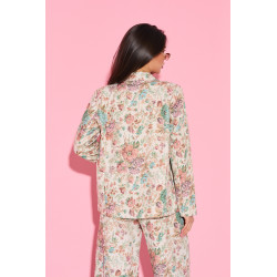 Marynarka w pastelowy wzór kwiatowy | Hurtownia odzieży damskiej online na sztuki