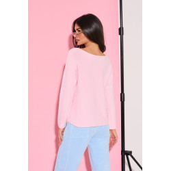 Sweter z przeszyciami na rękawach | Hurtownia odzieży damskiej online