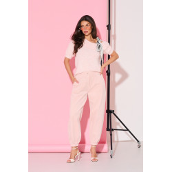 Sztruksowe spodnie typu jogger | Hurt odzieży damskiej online