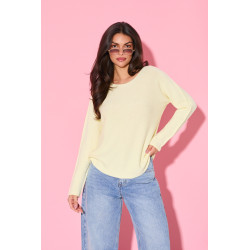 Sweter z przeszyciami na rękawach | Hurtownia odzieży damskiej online