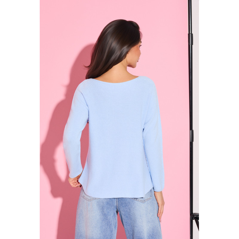 Sweter z przeszyciami na rękawach | Hurtownia odzieży damskiej online