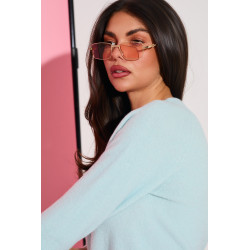 Dzianinowy sweter z rękawem 3/4