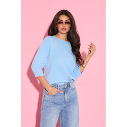 Sweter dzianinowy z rękawem 3/4 | Hurtownia odzieży online