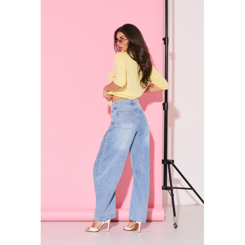 Jeansy balloon z wysokim stanem | Hurt odzieży damskiej