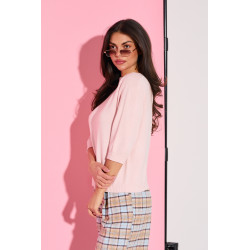 Sweter dzianinowy z rękawami 3/4