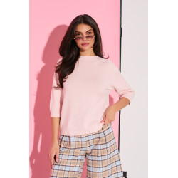 Sweter dzianinowy z rękawem 3/4 | Hurtownia odzieży online