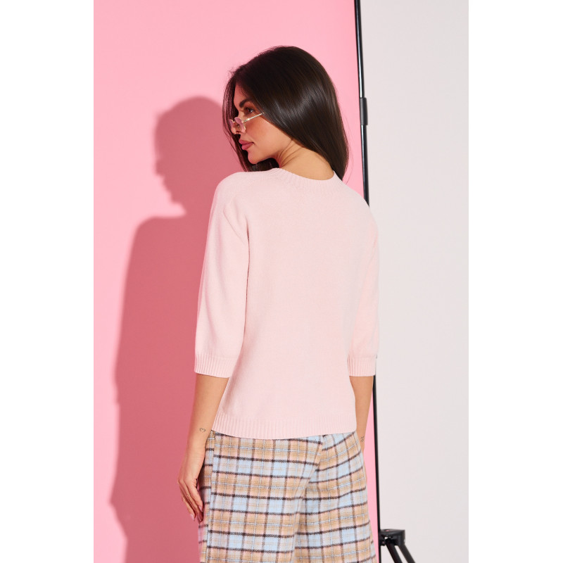 Sweter dzianinowy z rękawem 3/4 | Hurtownia odzieży online