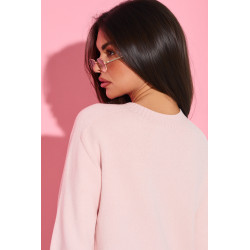 Sweter dzianinowy z rękawem 3/4 | Hurtownia odzieży online