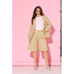 Marynarka o prostym kroju w kratę