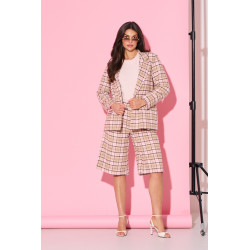 Marynarka o prostym kroju w kratę | Hurtownia odzieży damskiej z Włoch
