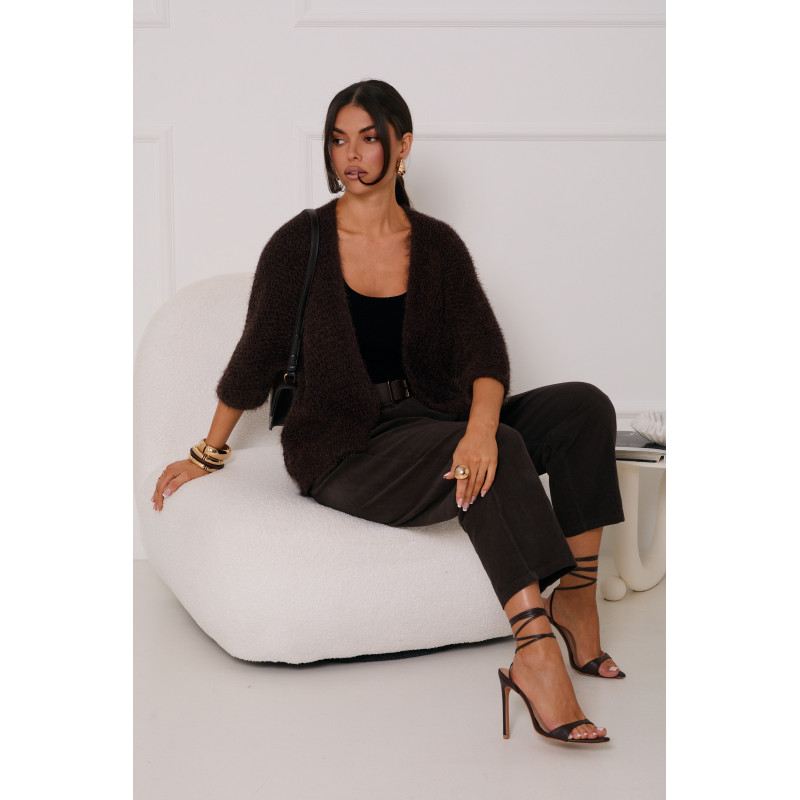 KRÓTKI KARDIGAN Z RĘKAWEM 3/4