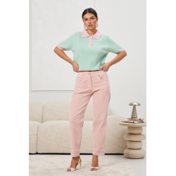 Spodnie sztruksowe z prostą nogawką | Hurtownia odzieży online na sztuki