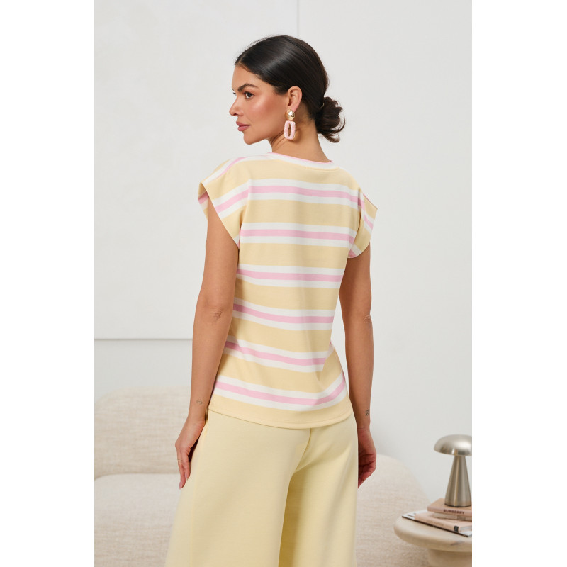 Bluzka w pastelowe pasy