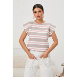 Bluzka w pastelowe pasy