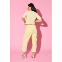 Klasyczne spodnie sztruksowe z prostą nogawką | Hurtownia odzieży z Włoch