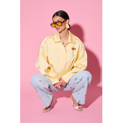Lekka oversizowa kurtka bomberka