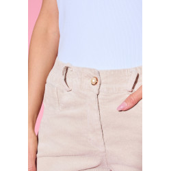 Spodnie sztruksowe z prostą nogawką | Hurtownia odzieży online na sztuki