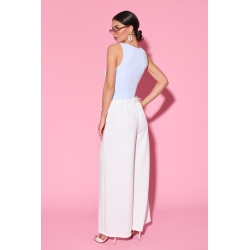 Spodnie typu palazzo z wiązaniem