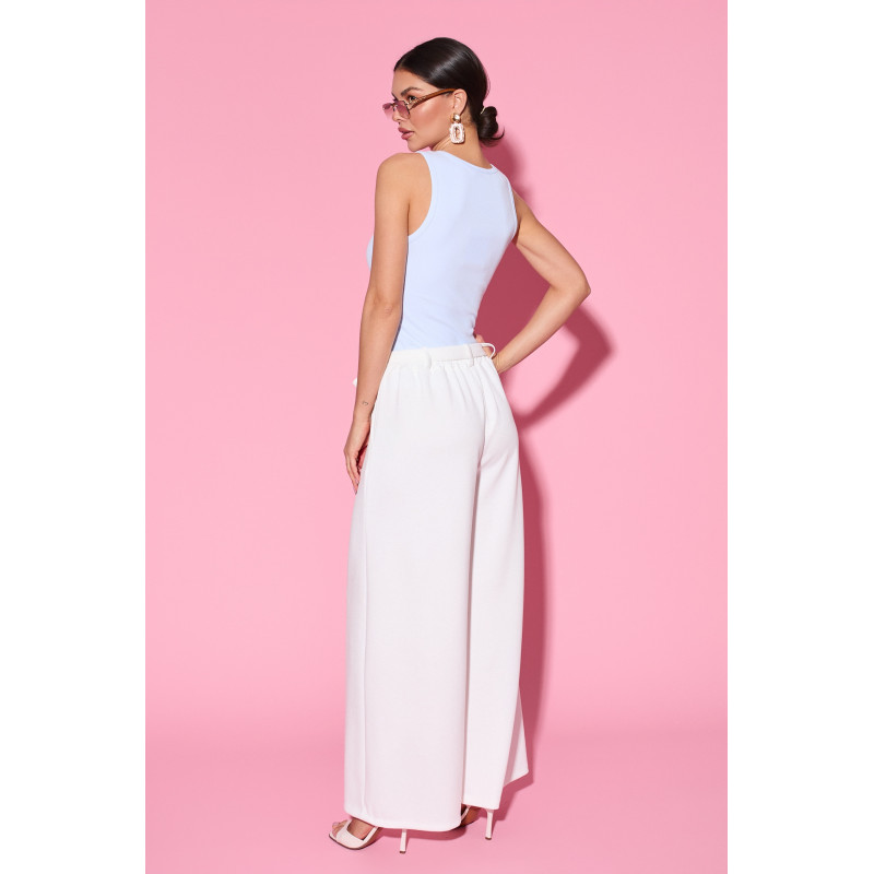 Spodnie typu palazzo z wiązaniem