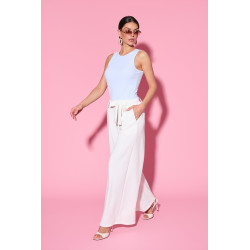 Spodnie typu palazzo z wiązaniem