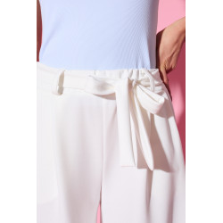 Spodnie typu palazzo z wiązaniem