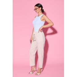 Spodnie o luźnym kroju z wiązaniem w pasie