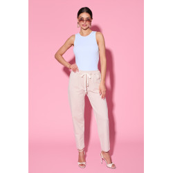 Spodnie o luźnym kroju z wiązaniem w pasie