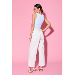 Spodnie wide leg z paskiem | Sprzedaż hurtowa dla butików