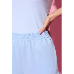 Wiskozowe spodnie dresowe typu wide leg