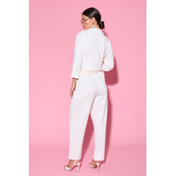 Spodnie z wysokim stanem z paskiem